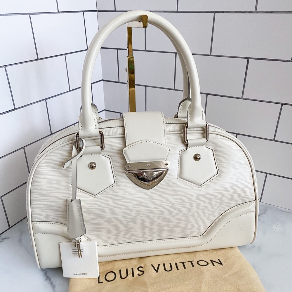 Louis Vuitton Bowling Montaigne GM - Ivory Epi Leather